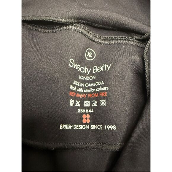Sweaty Betty Women’s XL Zip Up Activewear Jacket Black Pockets Stretch - Picture 6 of 6